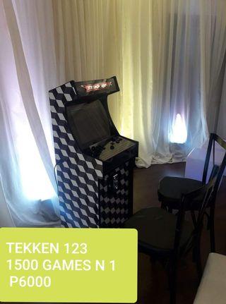 Arcade tekken 123 and 2500 games in 1 machine with basketball claw hammer king birthday ok party events popcorn icecream food cart
