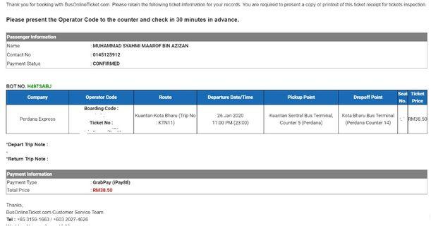 Tiket Bas Kuantan Tickets Vouchers Carousell Malaysia