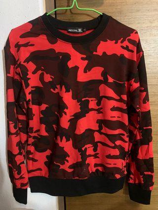 Red camo sweater cheap