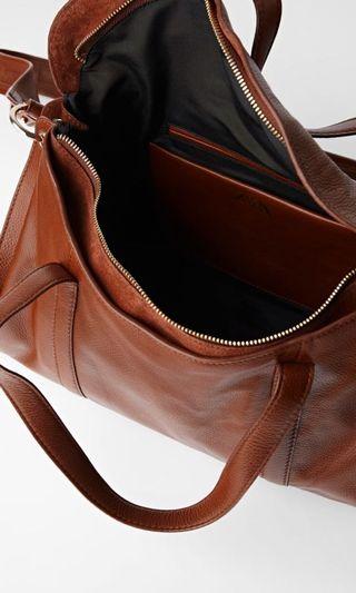 Zara leather sling bag