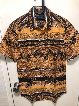kemeja topman motif batik mongolia