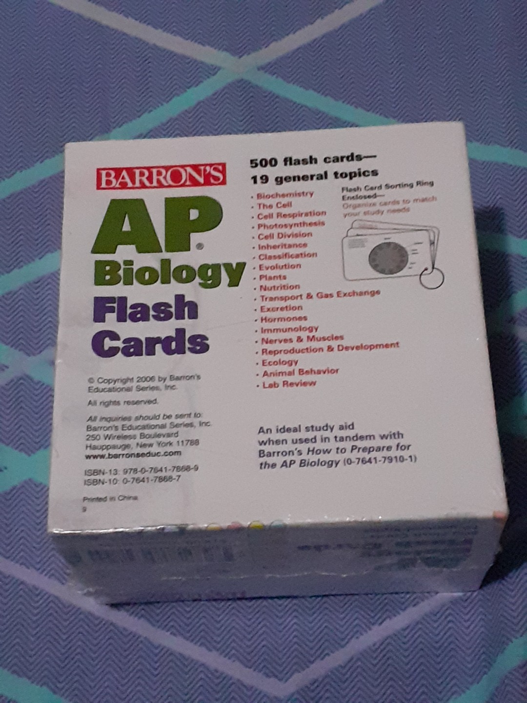 Barron's AP Biology Educational Flash Cards (Science), Hobbies & Toys