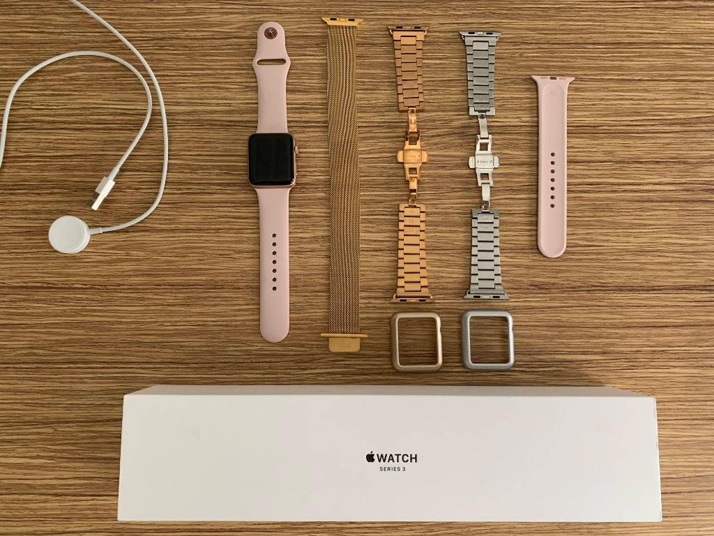 apple watch 3 42mm pink sand