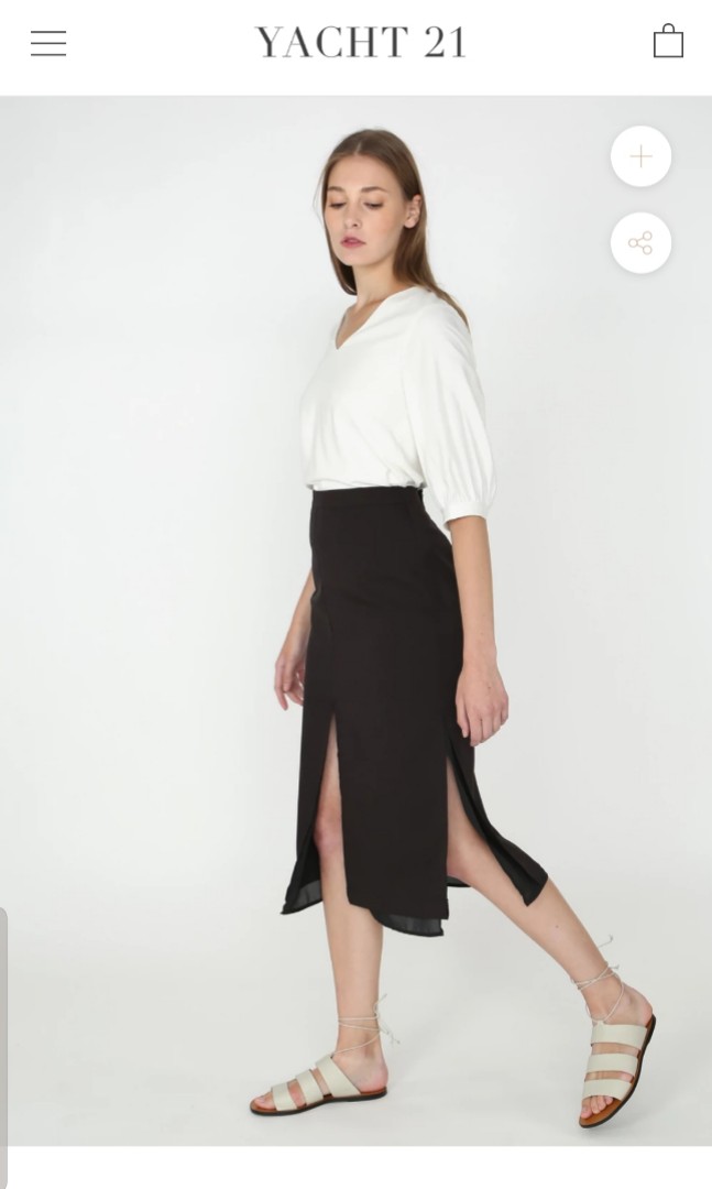 Aubrey wrap midi skirt Clearance