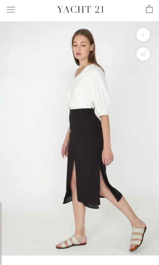 Aubrey wrap midi skirt hotsell