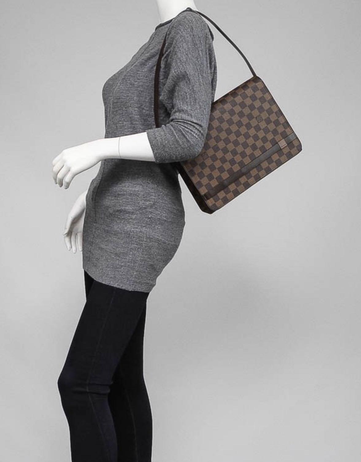 Authenticated Used Louis Vuitton LOUIS VUITTON Damier Tribeca Carré One Shoulder  Bag N51161 