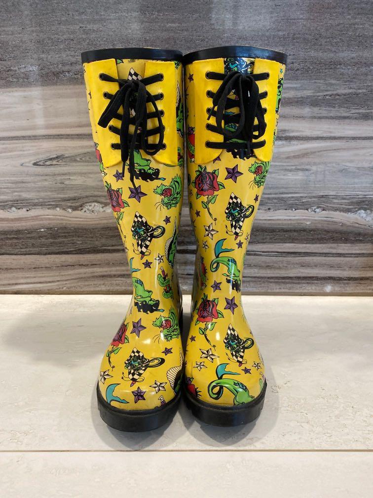 Betsey Johnson Rubber Rain Boots, Women 