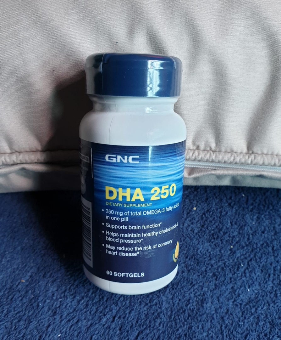 GNC DHA 250 Fish Oil 60 softgels, Everything Else on Carousell