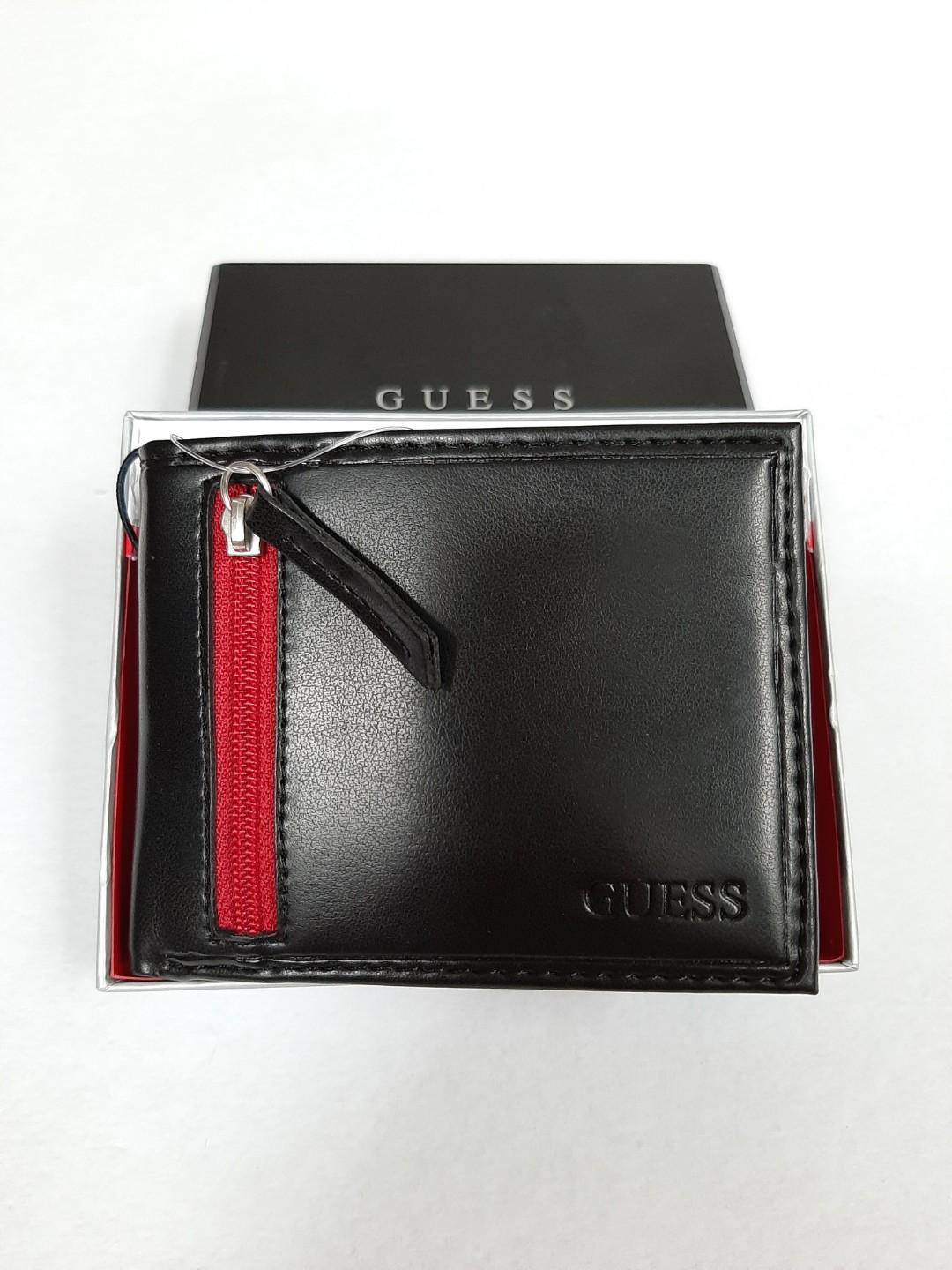 Guess Men's Black Bifold Wallet w/ RFID Protection, Men's Fashion