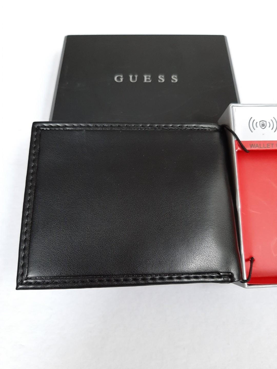 Guess Men's Black Bifold Wallet w/ RFID Protection, Men's Fashion