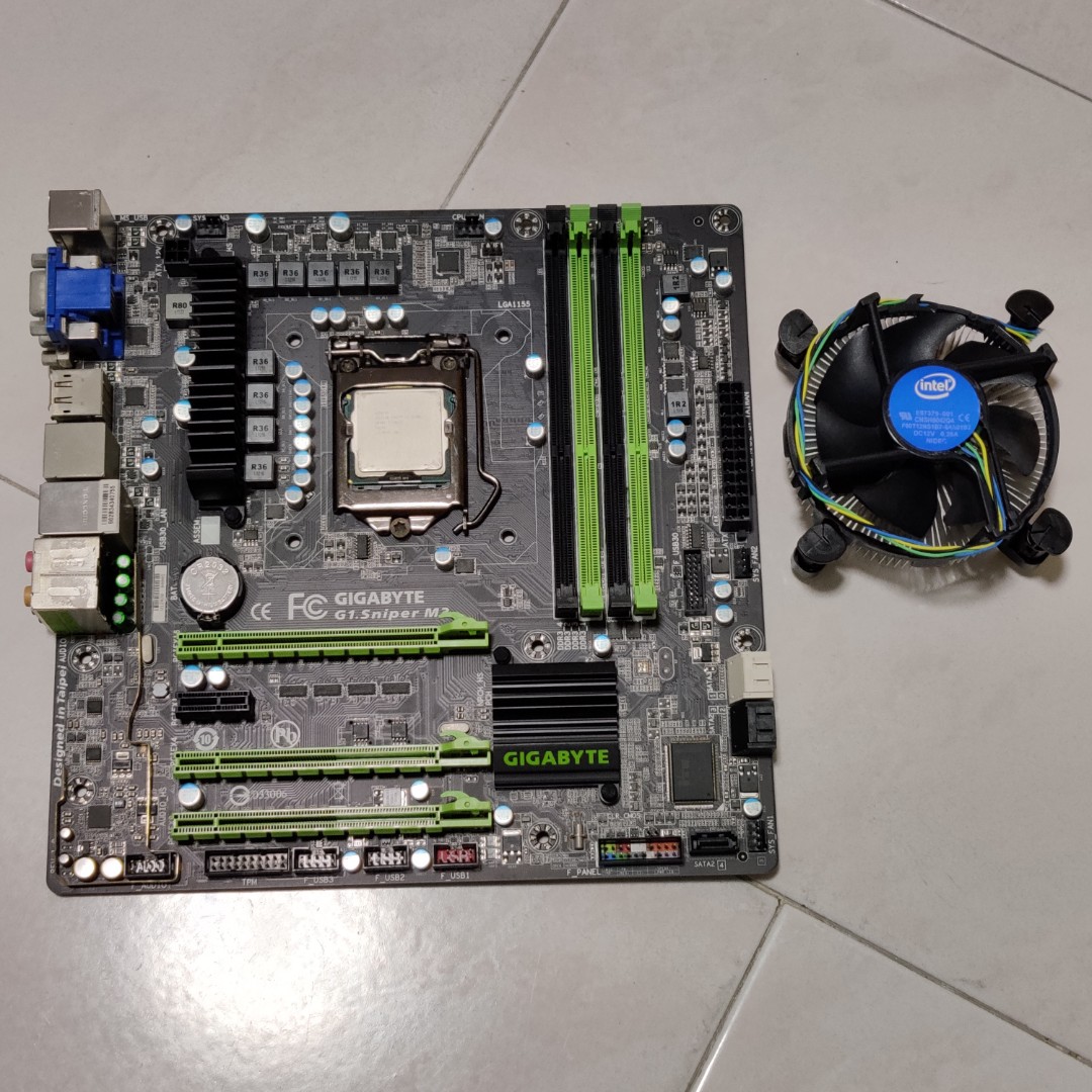 Intel Core i7 2600K + Gigabyte G1. Sniper M3 Motherboard CPU Mobo Combo