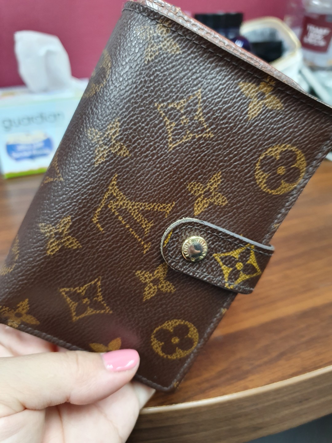 Louis Vuitton Monogram Kisslock French Wallet, Luxury, Bags