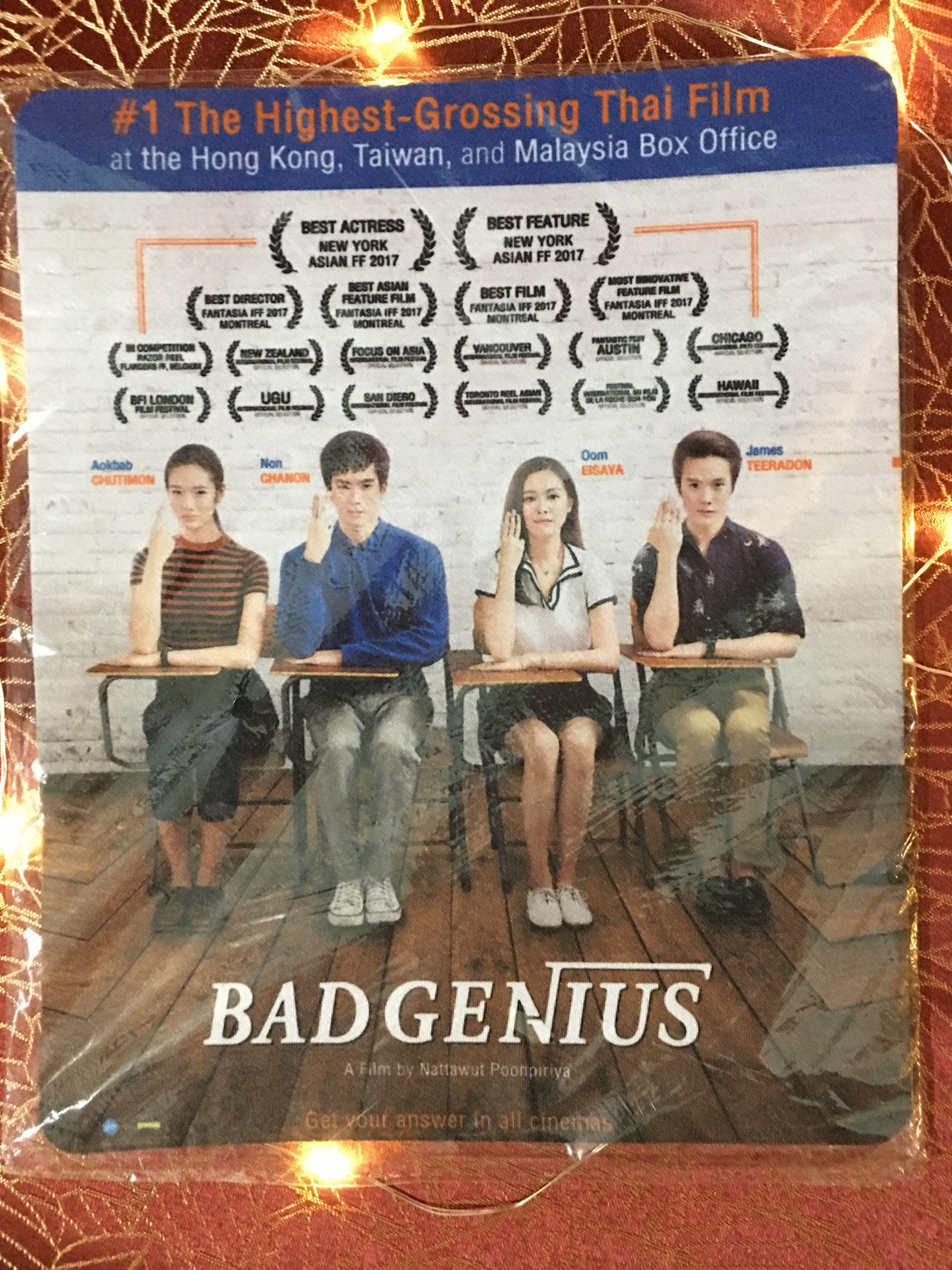 Mouse Pad Bad Genius Collectible Electronics Office School Equipment On Carousell Bad genius, known in thai as chalard games goeng (ฉลาดเกมส์โกง), is a 2017 thai heist thriller film produced by jor kwang films and distributed by gdh 559. mouse pad bad genius collectible