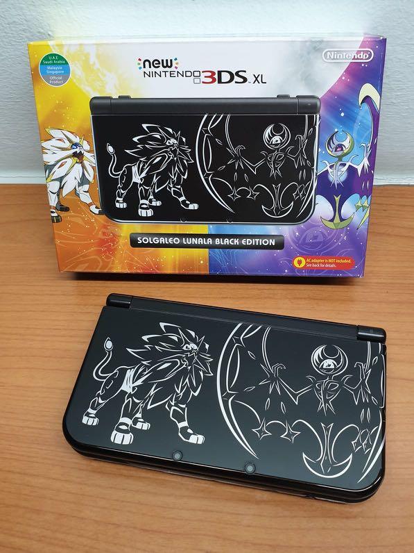 Nintendo 3DS XL Pok mon Solgaleo Lunala Black Edition Video