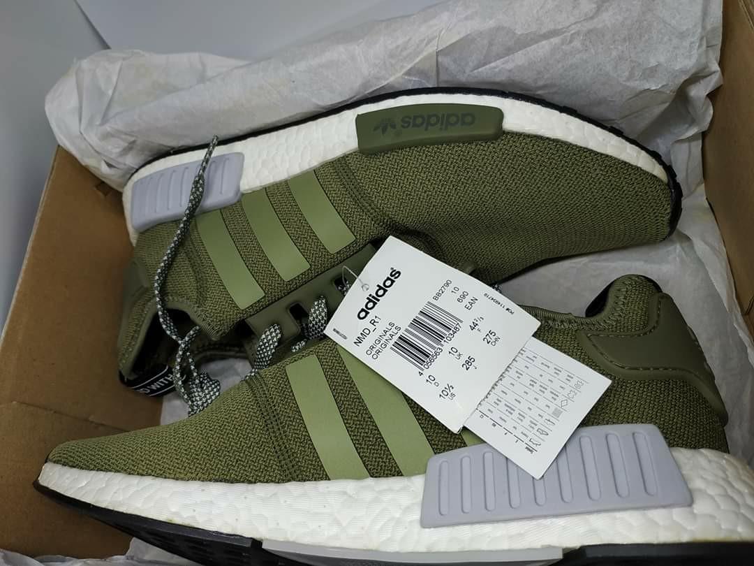 Nmd R1 "Olive Green", Men's Fashion, Footwear, Sneakers Carousell
