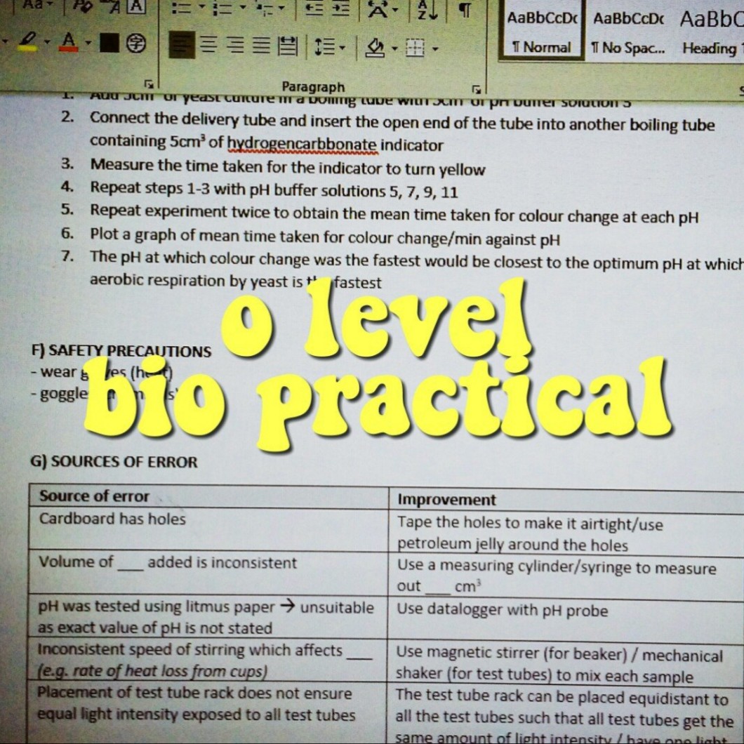 O Level Biology Practical Notes Hobbies Toys Books Magazines Assessment Books On Carousell