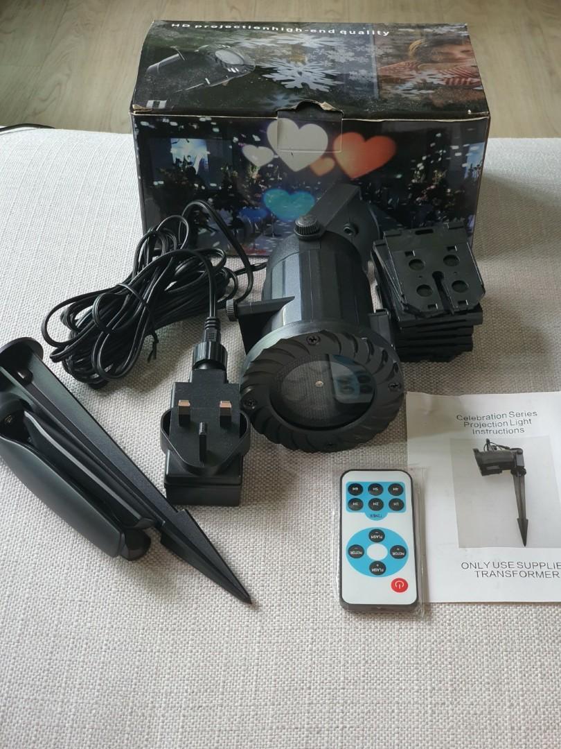 timer rotating projection light instructions