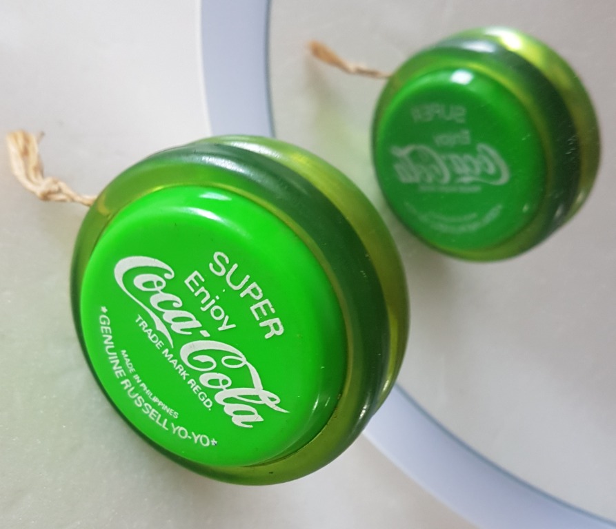 Fun Coke Collectibles Coca Cola Souvenir Vintage Yo Yo Genuine Russell Yo Yo A Moving Coke Yo Yo Groovy Yo Yo Toy Old Yo Yo Toy Retro Toy Professional Green Super Yo Yo Promotional Gift Souvenirs