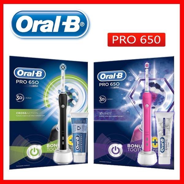 oral b pro 650 electric toothbrush