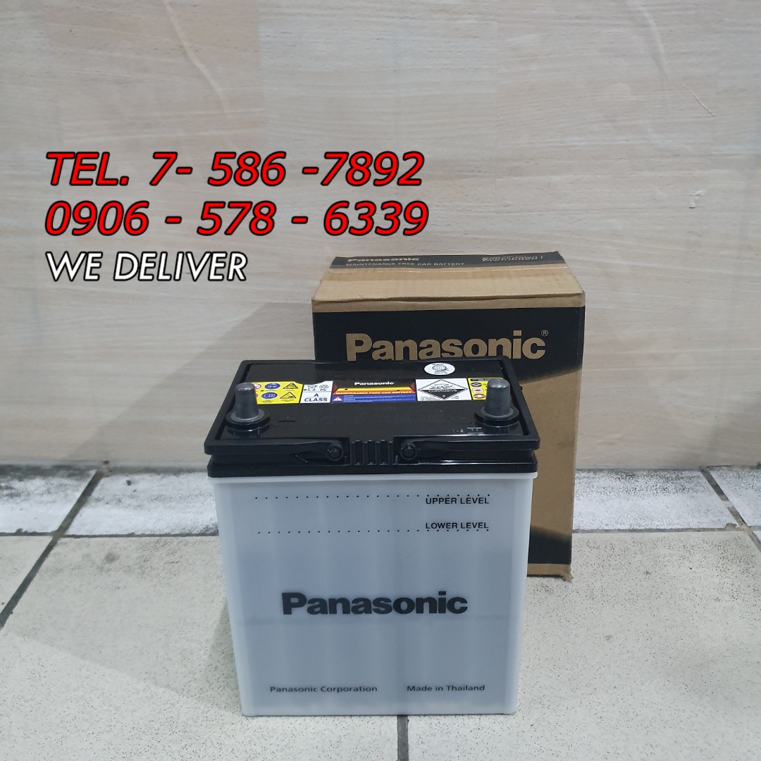 Panasonic Car Battery Ns40 Free Delivery For Honda City Jazz Toyota Wigo Etc Car Parts Accessories Other Automotive Parts And Accessories On Carousell