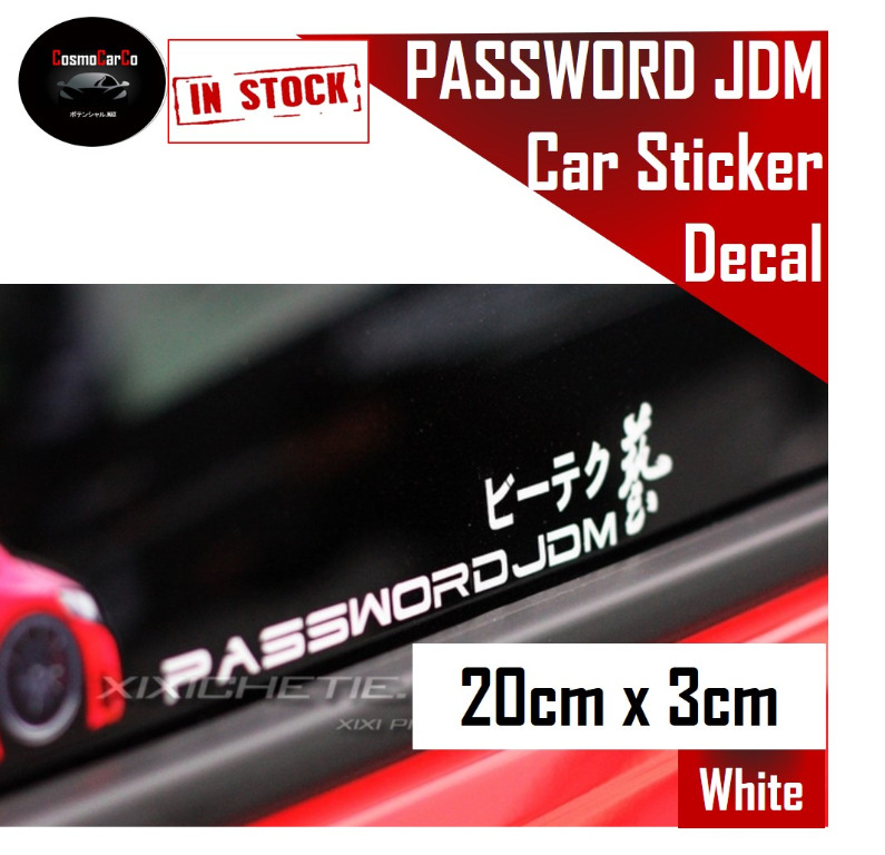 Car Sticker Decal Vinyl Japan Password JDM Japanese Design
