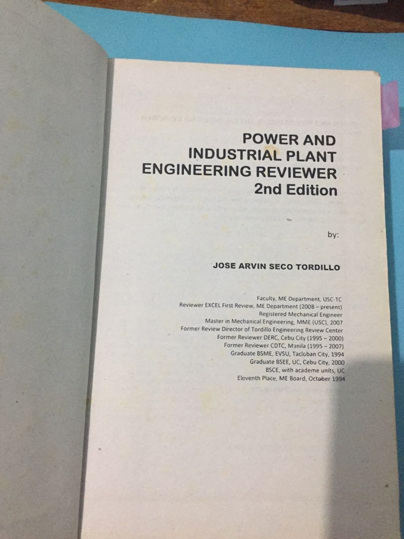Power And Industrial Plant Engineering Reviewer, Hobbies & Toys, Books