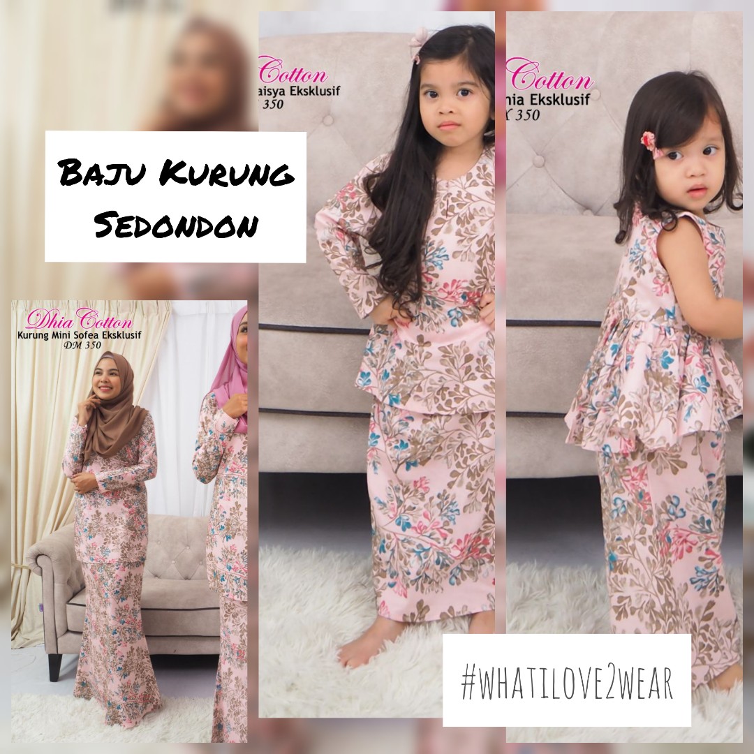 Sedondon Set Ibu Dan Anak Women S Fashion Muslimah Fashion On Carousell
