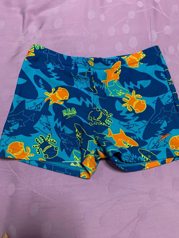 blue speedo swim shorts