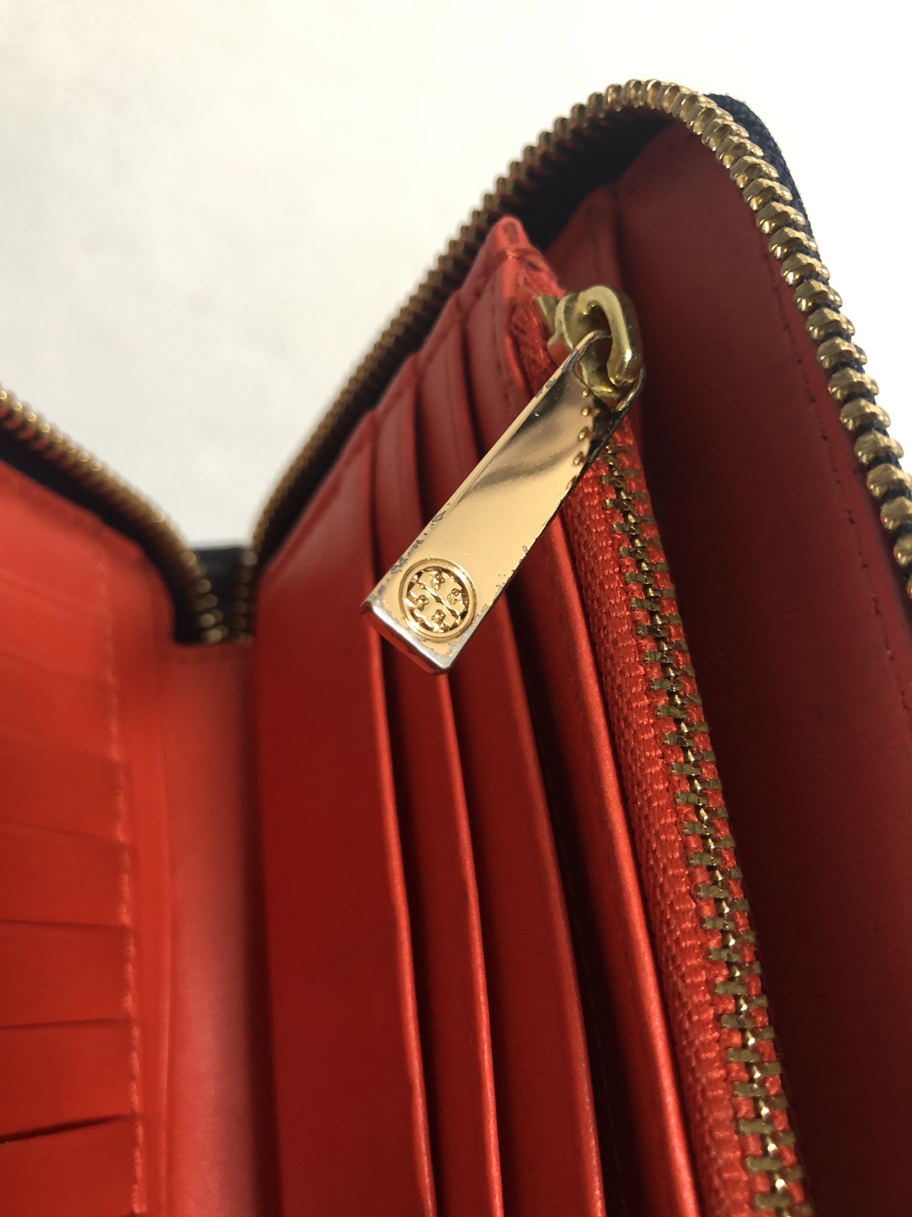 Tory burch parker zip wallet deals