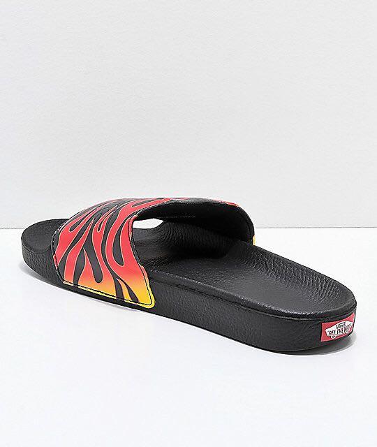 Vans flame slides deals