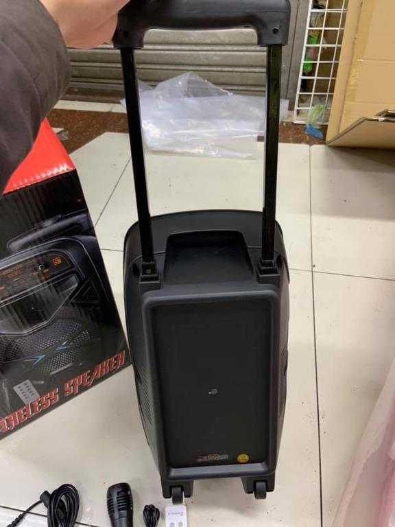 Wireless Bluetooth Speaker 8inch (Category: Soundbars, Speakers & Amplifiers) located in Manila. Submitted by magicgerry (Listing ID 274431242, Image 1). Description: 8 Inches Karaoke Bluetooth Portable Wireless Speaker KTS - 1090C/D With Microphone Karaoke Portable Bluetooth Speaker 8 inches with Remote and Mic (P1,600.00) FEATURES : * Wireless Connectivity *Support USB/TF card *AUX Function *Rechargeable Battery *Karaoke Function *Wireless Ster