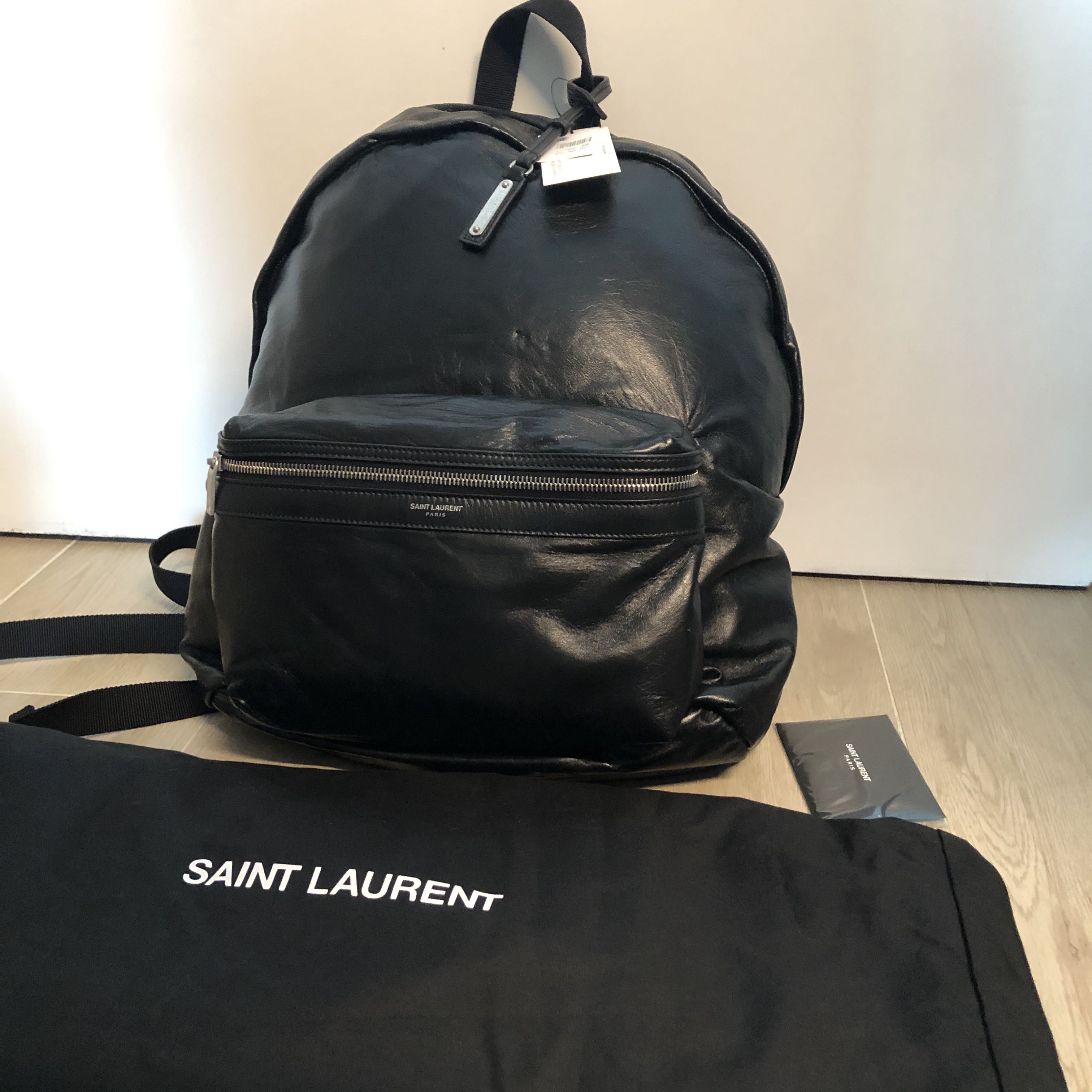 Saint laurent foldable backpack deals
