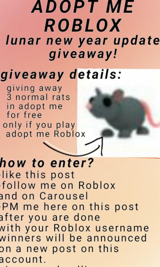 Adopt Me Roblox Cny Givewaway Toys Games Video Gaming Video Games On Carousell - roblox adopt me tombstone ghostify