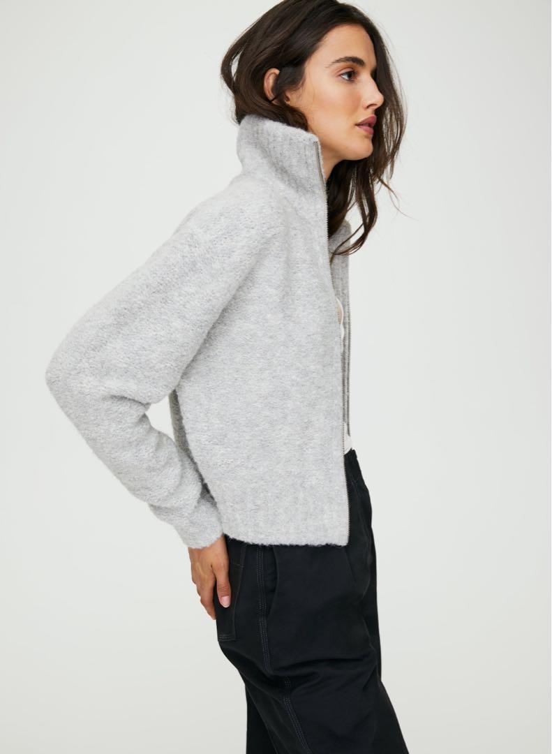 ARITZIA WILFRED FREE MARILYN SWEATER ZIP UP Women s Fashion Clothes on Carousell