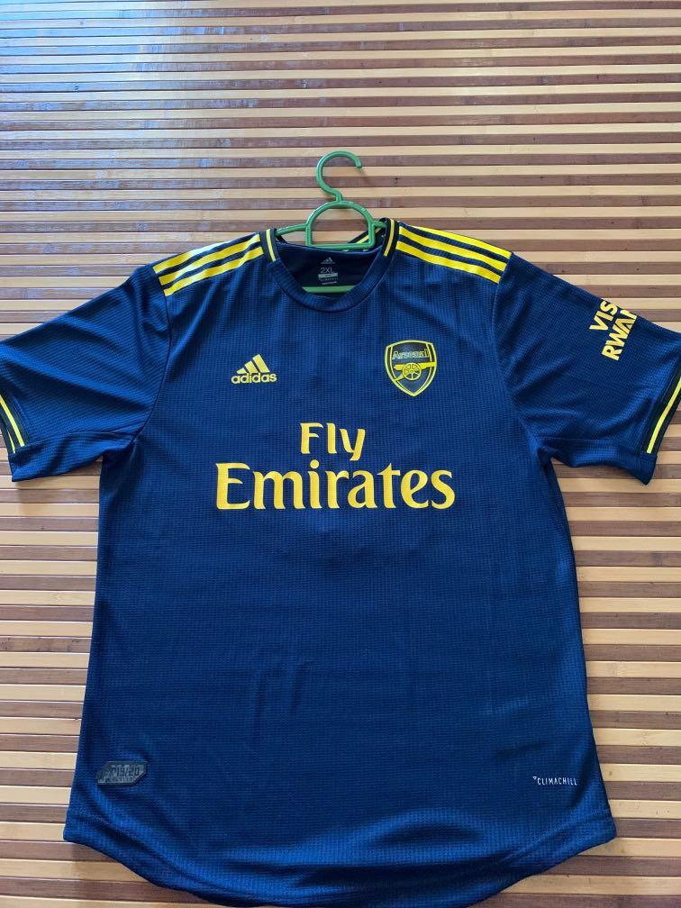 Arsenal 19 20 Third Kit Authentic Player Version Sports Sports Apparel On Carousell