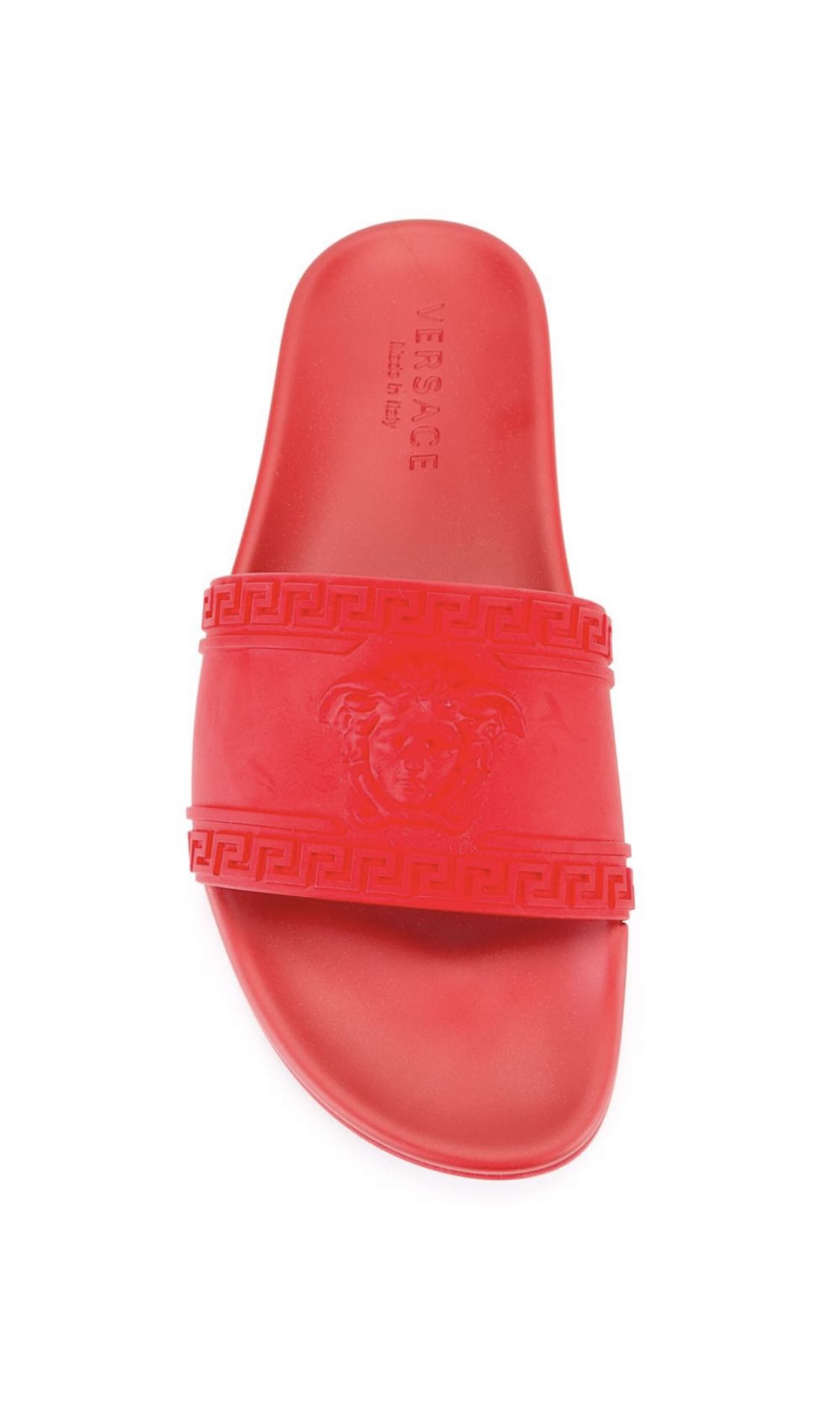 Red versace flip flops outlet