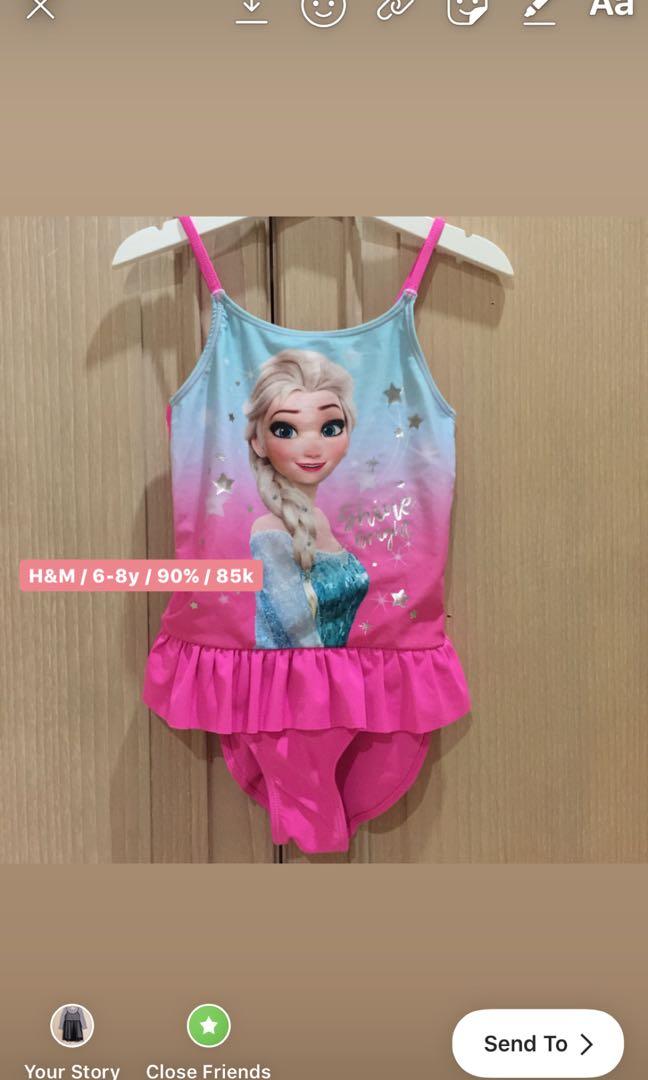 Baju Renang Elsa Frozen Bayi Anak Baju Anak Perempuan 4 Hingga 7 Tahun Di Carousell