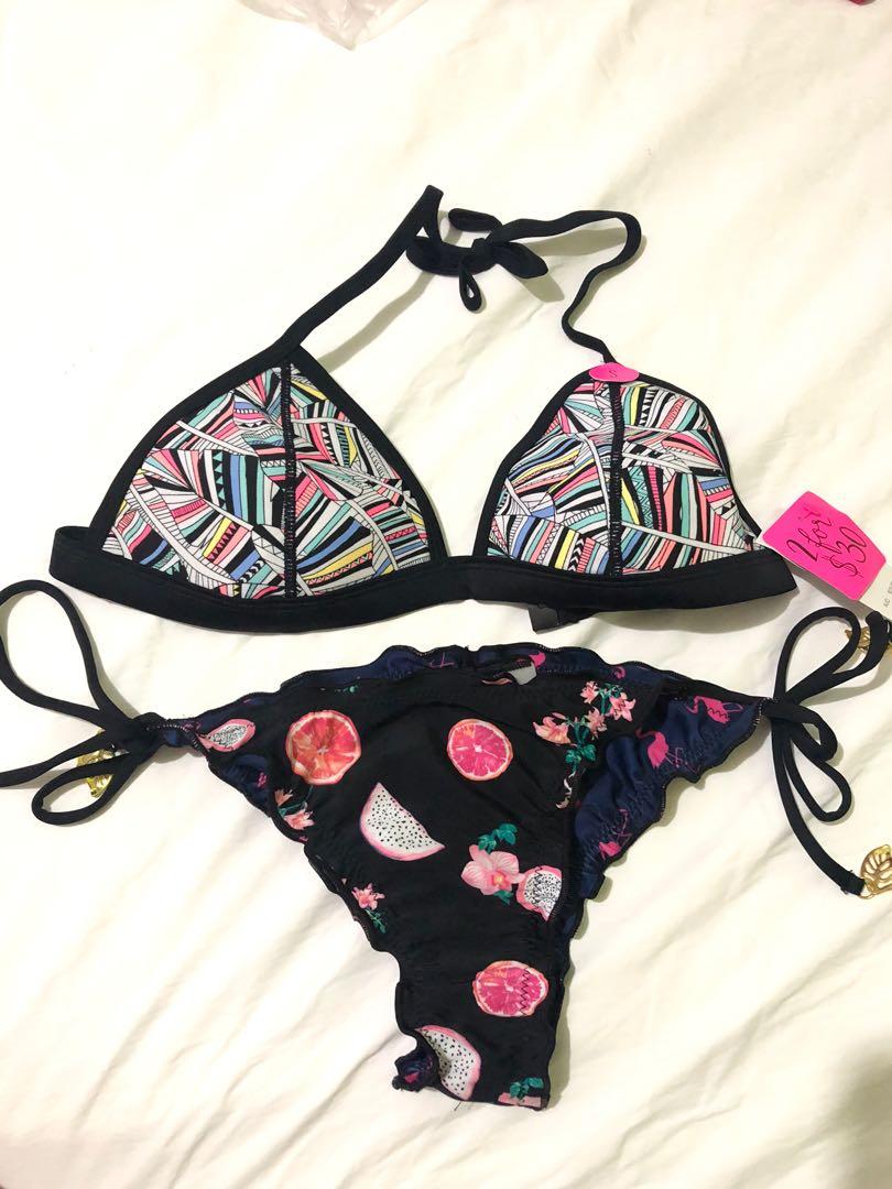Brand new two-piece swimsuit (Category: Bikinis & Swimsuits) located in Quezon City. Submitted by coolpenguin.1c92d8 (Listing ID 274524333, Image 1). Description: Selling brandew two piece swimsuit Best fit for small/medium body frame PM for more details ♥️ Thank you!.