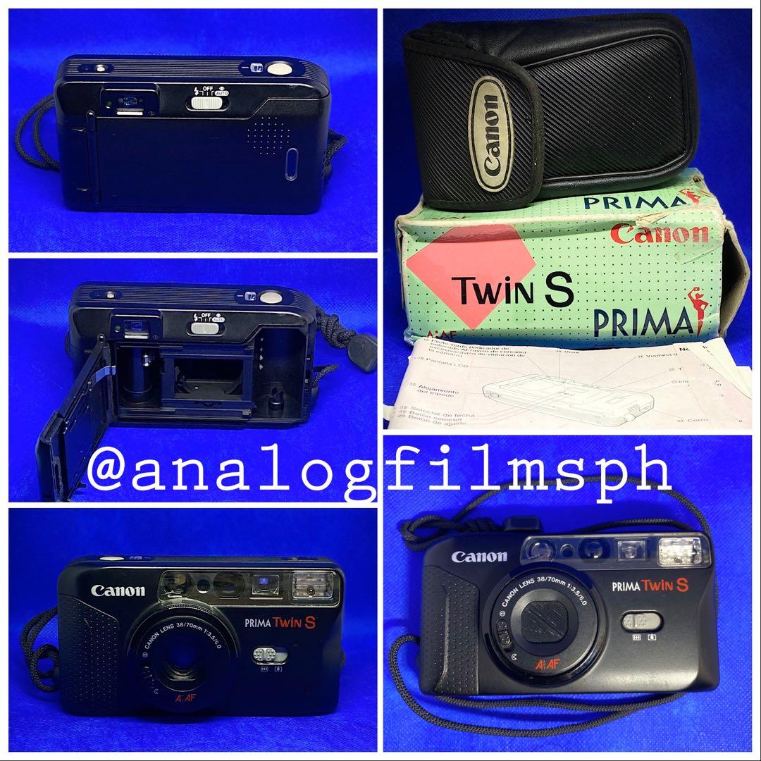 canon prima twin s canon sure shot telemax canon autoboy mini t film camera point and shoot