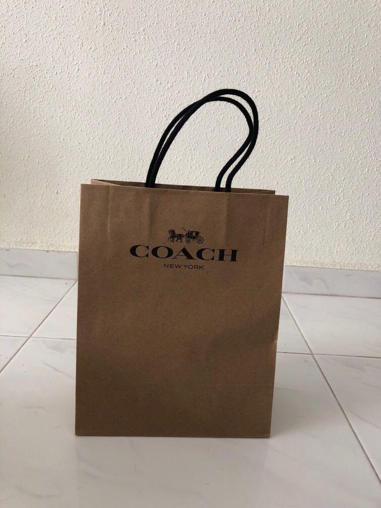 Coach Paper bag, Luxury, Bags & Wallets on Carousell