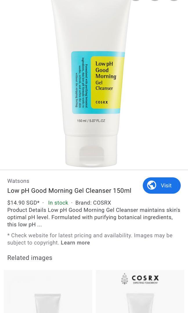 cosrx low ph good morning gel cleanser watsons
