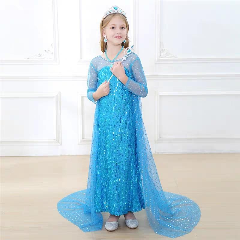 Frozen 2 Elsa Dress With Cape Babies Kids Girls Apparel 4 To