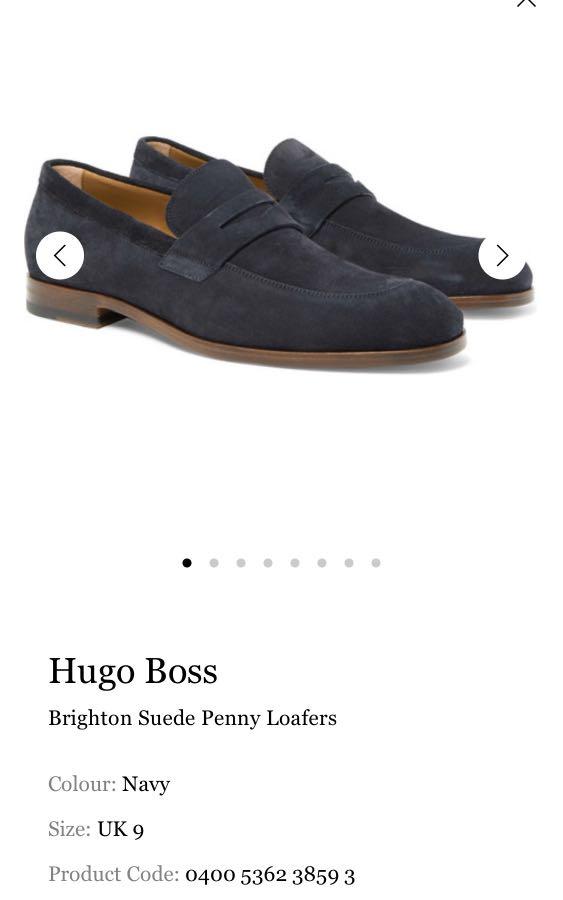 hugo boss penny loafers