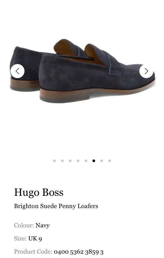boss suede loafers