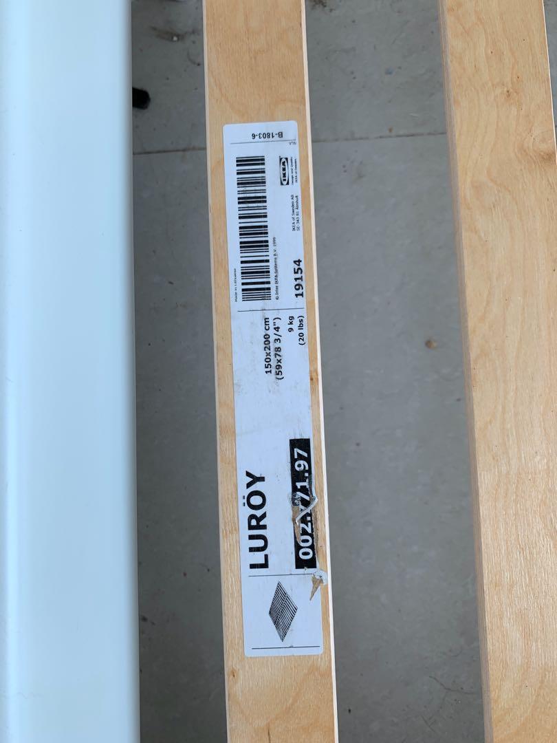 Ikea Nesttun Double Bed Frame, with extra support beam, 傢俬＆家居, 傢俬, 床架及床