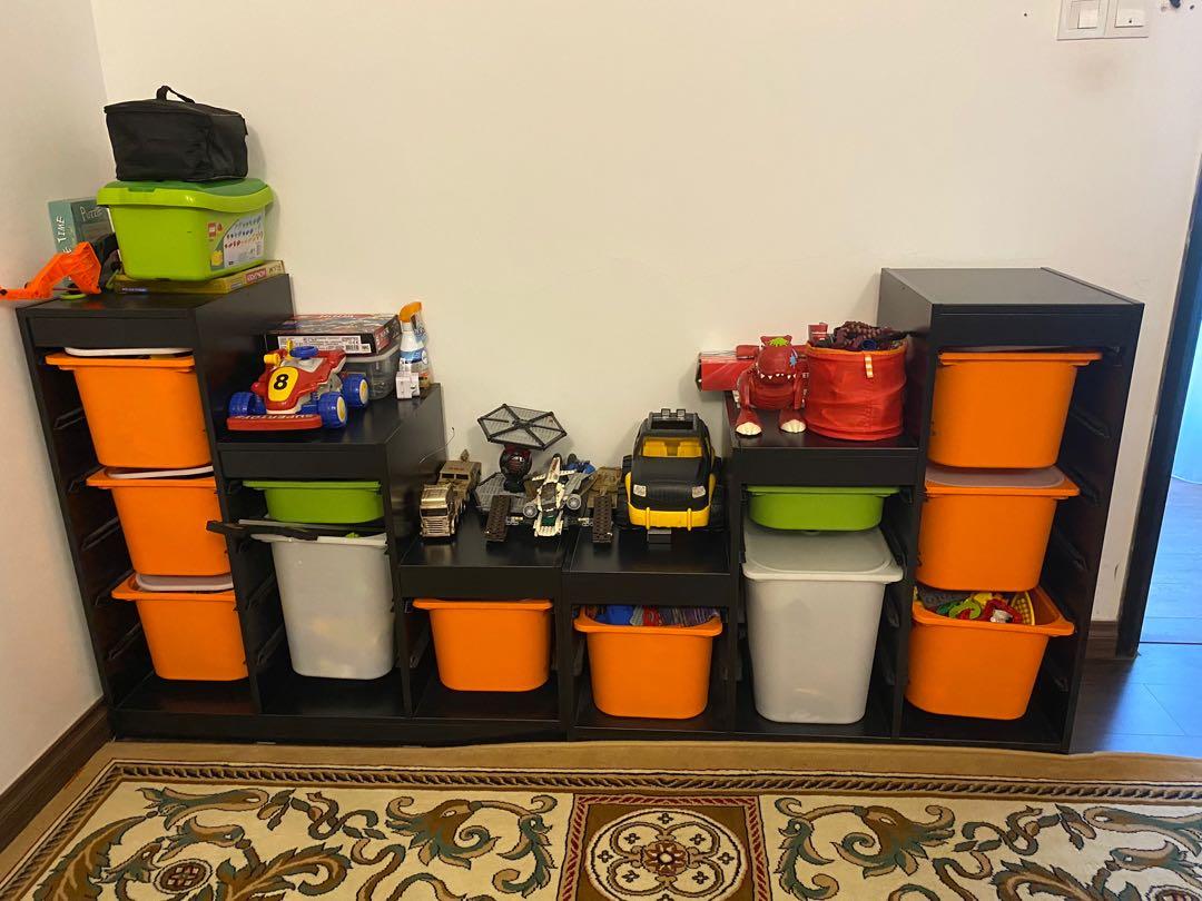 Ikea Trofast Black with boxes, Furniture & Home Living, Furniture