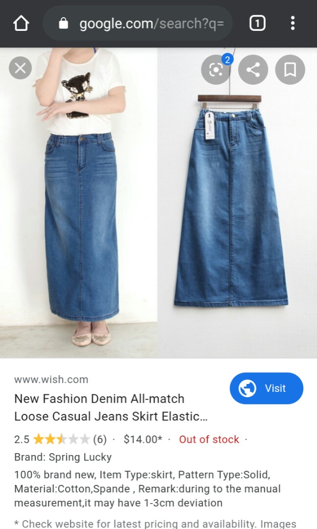latest jeans skirt
