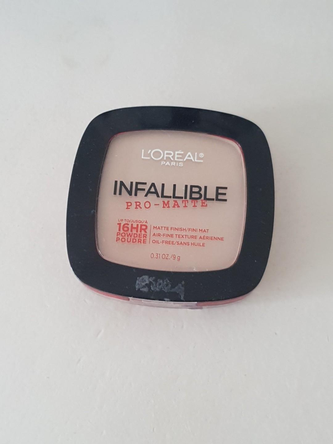 Loreal infallible pro mate (Category: Makeup) located in Cebu City. Submitted by elyza_preloved (Listing ID 274553532, Image 1). Description: Swatched once or twice Shade is Nude Beige Got this for 599 Tags Etude house Faceshop Mac Maybeline.