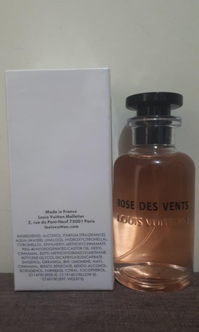 BEST SELLER Rose Des Vents 100ml by LV LOUIS VUITTON Original Tester Eropa  No Cup (NEW FULL BOX TESTER TANPA TUTUP)