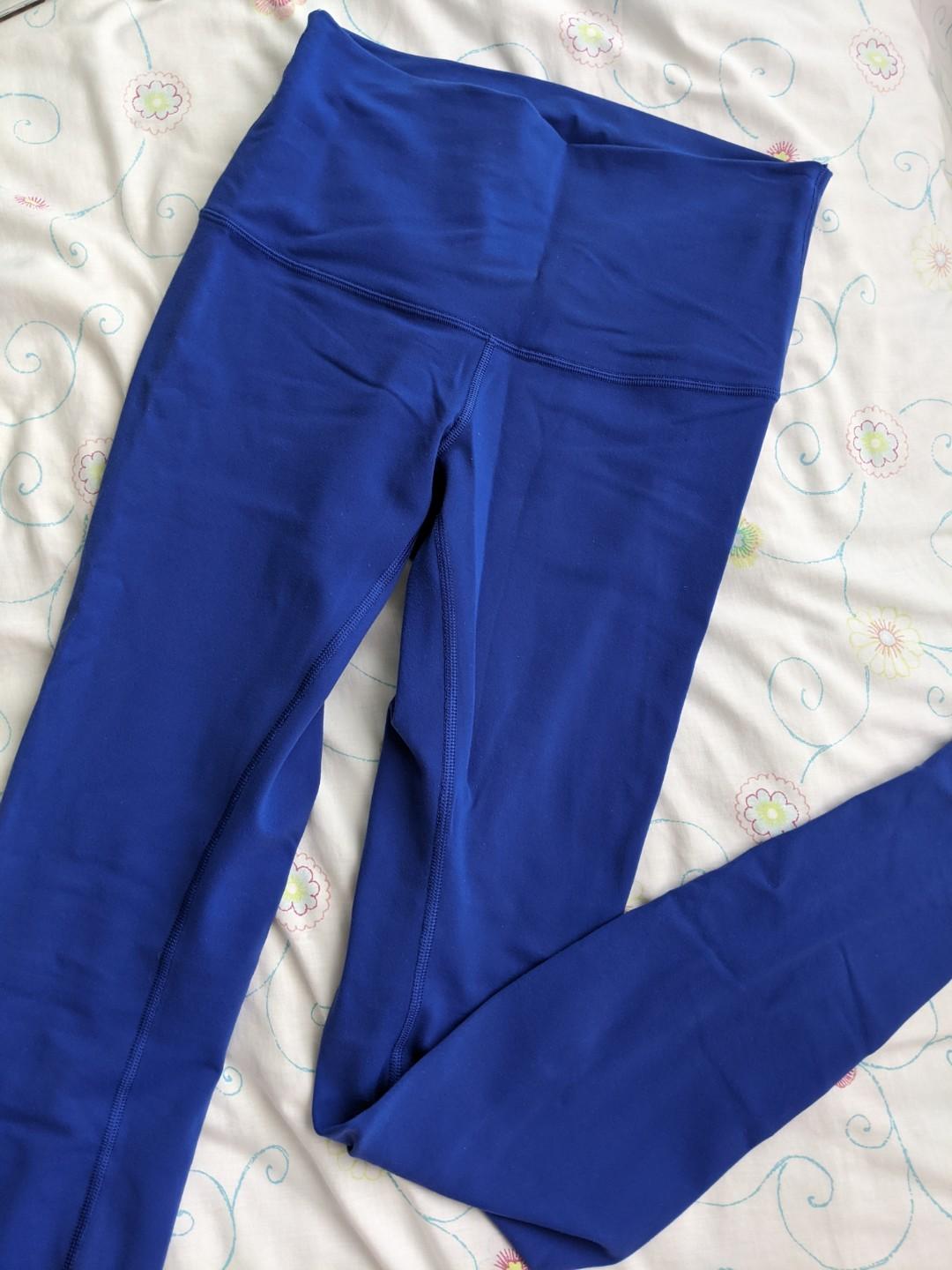 Lululemon Wunder Under HR blue leggings size 6